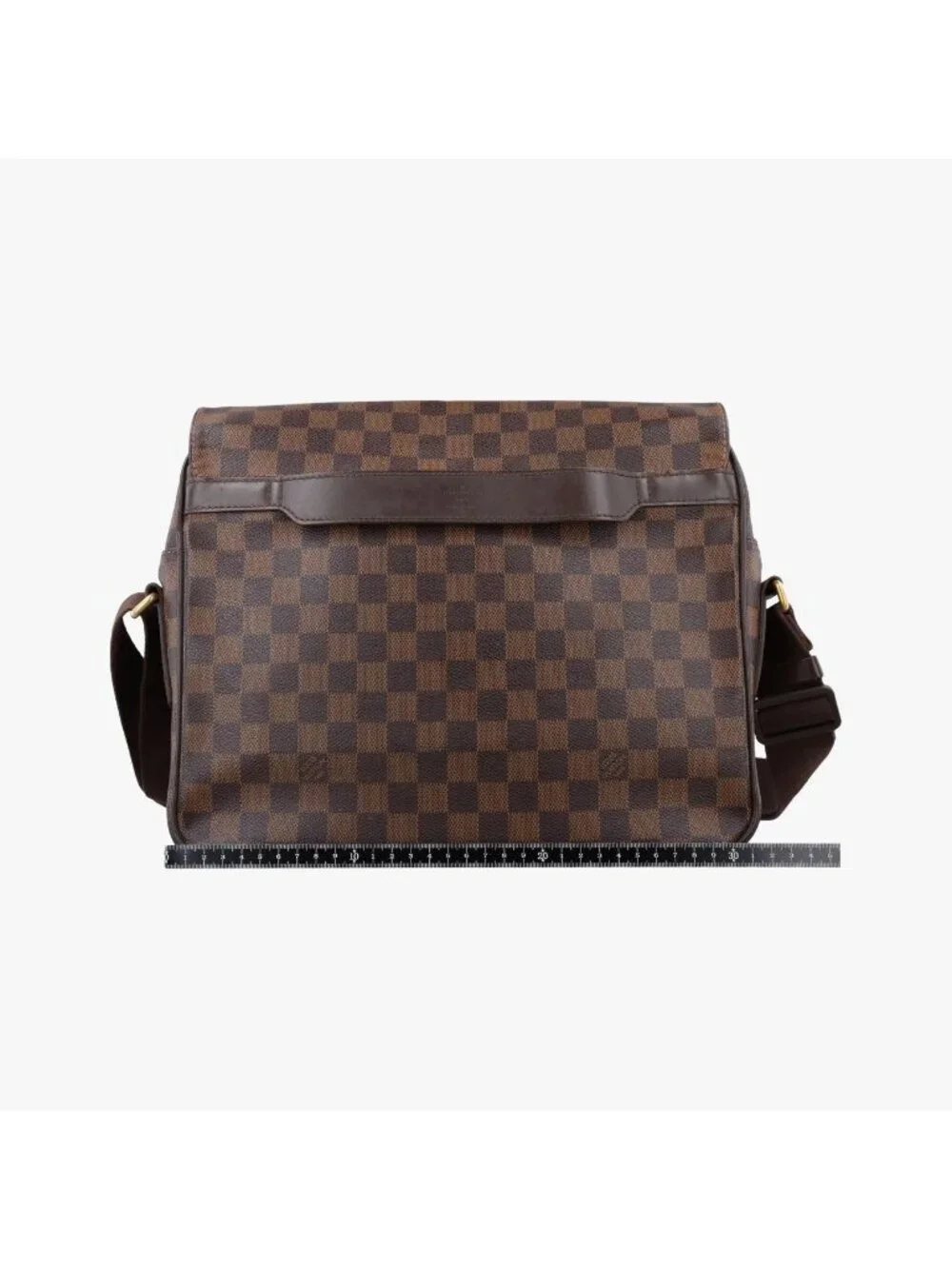 Louis Vuitton Shelton MM Ebene Damier Canvas Shoulder Bag